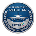 Primer Vuelo Regular